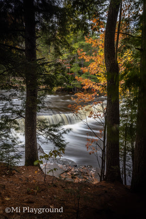 Lower Tahquamenon Falls in Fall Color