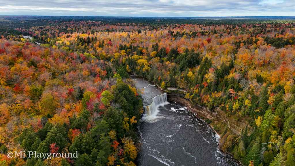 Upper Tahquamenon Falls with Fall Color