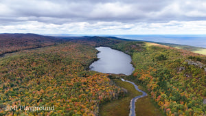 Lake of the Clouds Porcupine Mountains in Fall Color